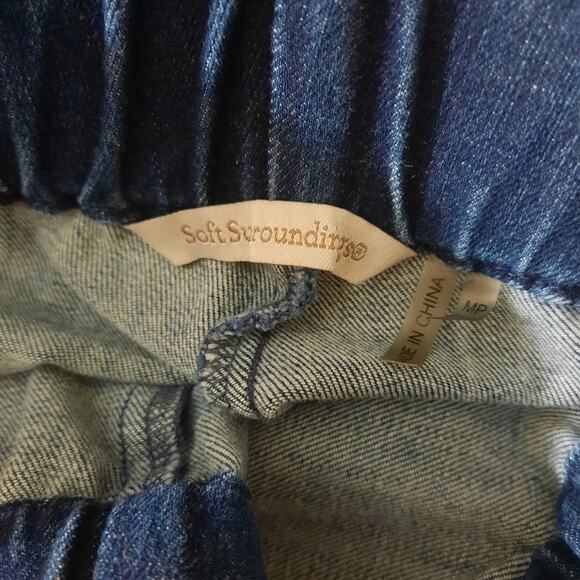 Soft Surroundings Womens Metro Pull-On Denim Legging Jeans Size MP - Picture 4 of 8